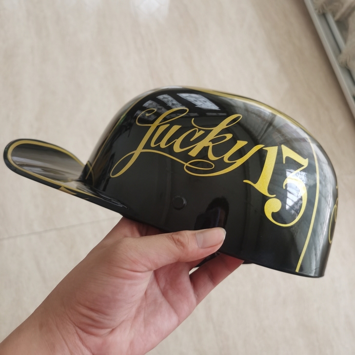 #摩托车头盔#新款亮光哈雷巡航男女同款盔