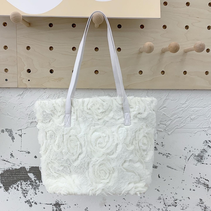 立体玫瑰花手提包单肩包