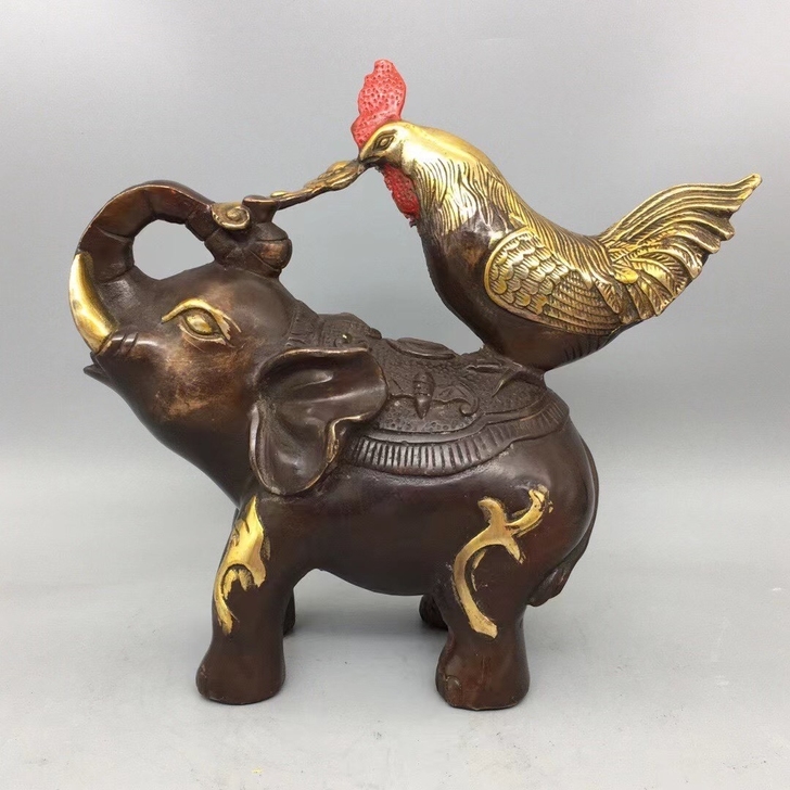 古玩铜器收藏,吉祥如意,工艺精湛 ,包浆醇...