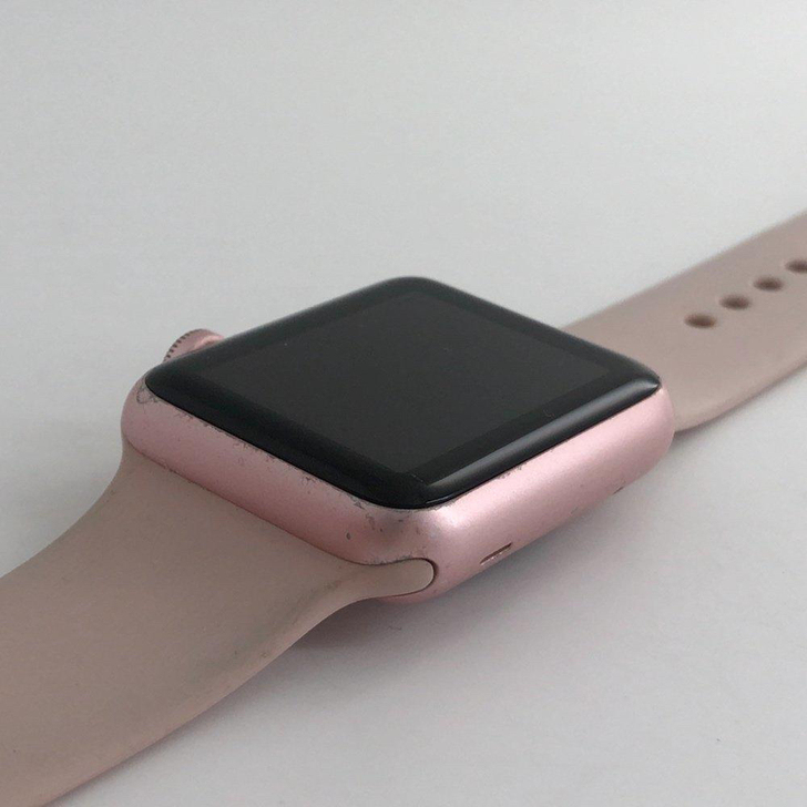 8成新苹果手表一代38毫米玫瑰金