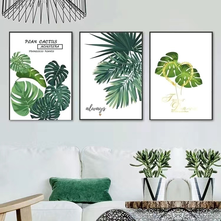 客厅装饰画北欧风格沙发背景墙壁画现代简约卧...