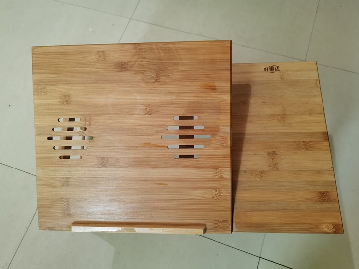 好事达笔记本电脑桌，材质：竹子，重量轻，坚...