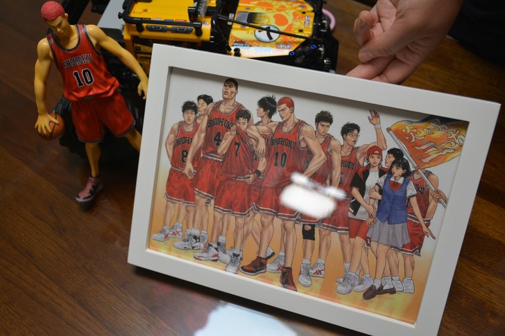 灌篮高手海报，装饰画摆台。全国大赛湘北队合...