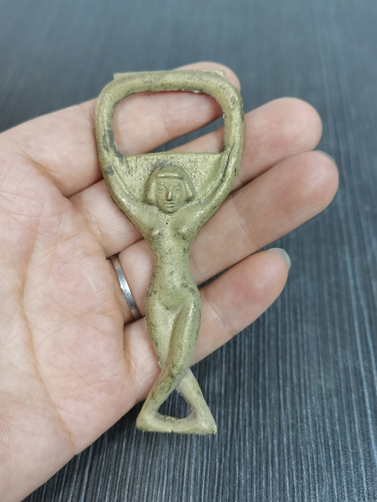 海外回流铜制美女开瓶器，品相尺寸如图