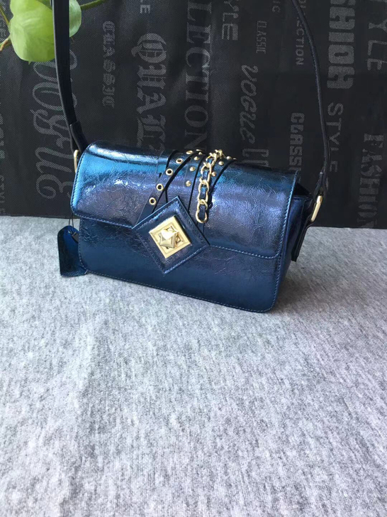 真皮牛漆皮女包 时尚单肩斜挎手提包