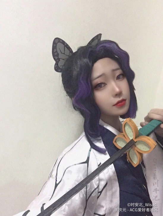 蝴蝶忍cos从头到脚大全套多肉君m