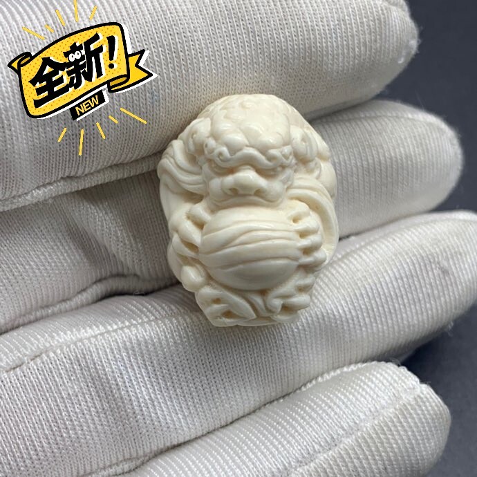 天然猛犸牙貔貅吊坠桶珠挂坠金刚星月顶珠腰珠...