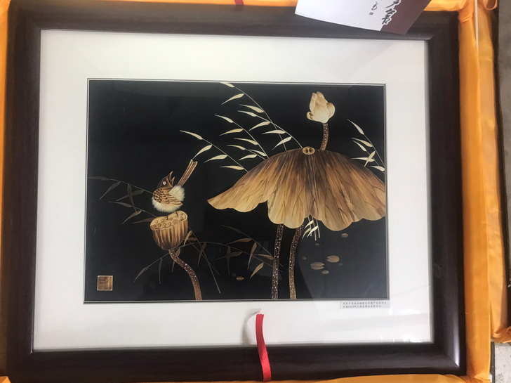 芦苇画，特别漂亮，参展作品，尺寸60*50