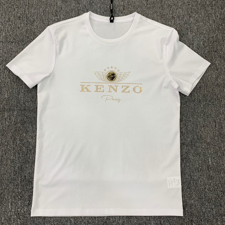 全新虎头烫钻印花时尚男T恤丝光棉，都是我去...