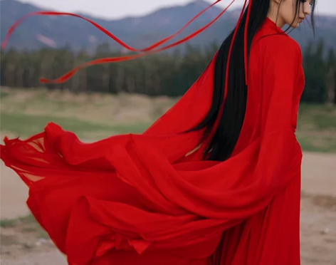 汉服女正品原创中国风改良版连衣裙飘逸古风白...