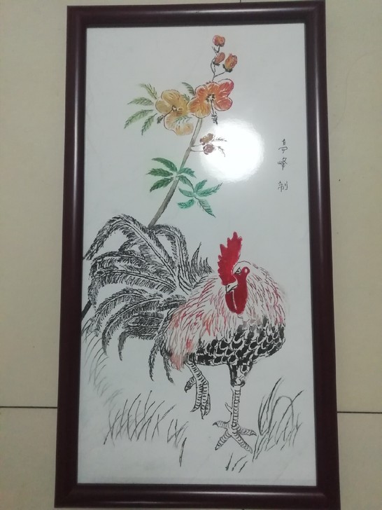 瓷板雕刻画尺寸340*640看好在拍不退不换