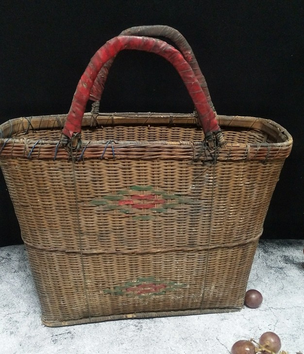 提包 藤编提包 摄影道具提包 老物件提包