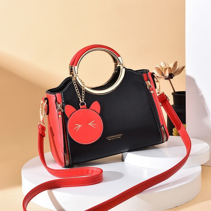 富贵鸟包女2021新款潮大容量手提包简约时...