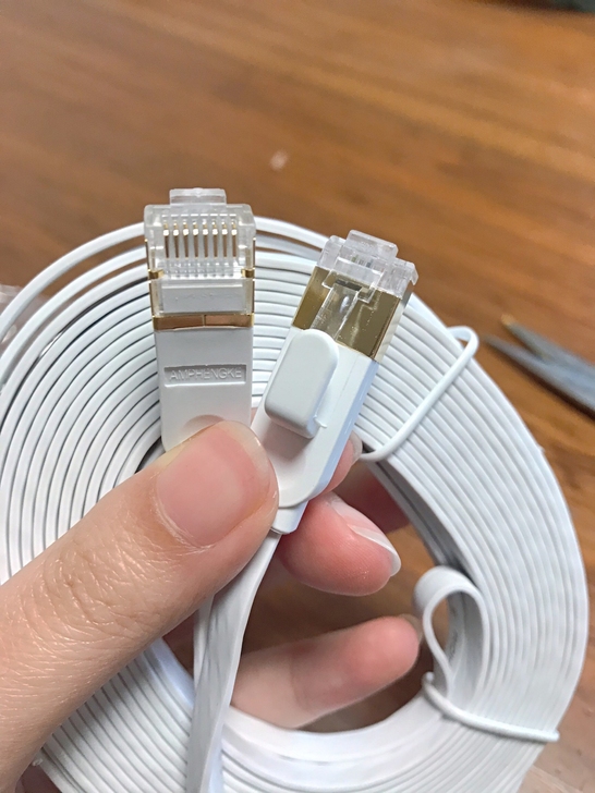 #节后鱼生#网线20米，超薄纯铜扁平千兆6...