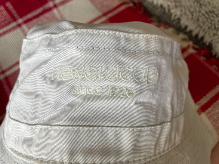 newera 白色渔夫帽保真