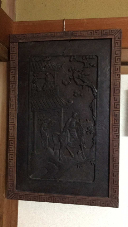 明清时期古木雕刻画