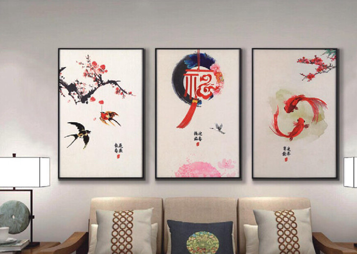 全新装饰挂画,皮革刺绣画古色古香,装饰画现...