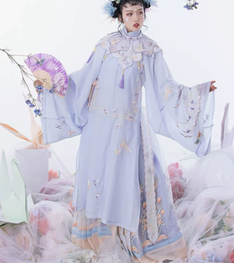 全新 都城南庄汉服幽兰操明制云肩马面裙广袖...