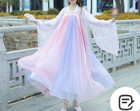 春樱汉服女中国风古装大袖衫超仙气飘逸日常学...