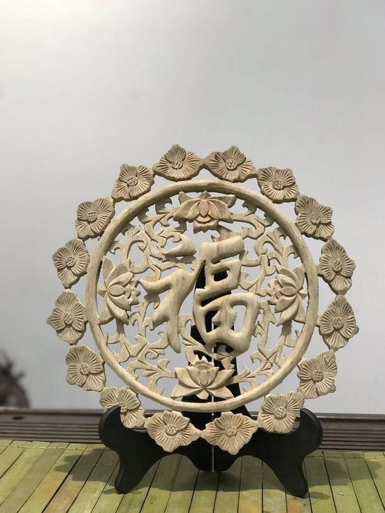 东阳木雕挂件香樟木头雕刻画工艺品中式客厅艺...