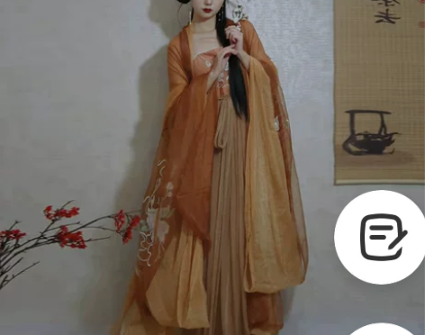 大全套仙楚姬原创汉服 咖色穿一洗一，包含诃...