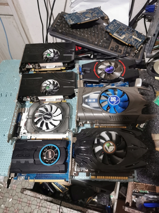 拆机几块GT730-1G  2G显卡低功耗...