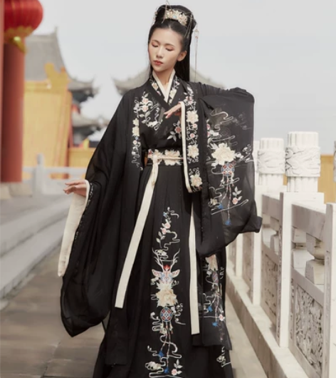 汉衣晟道花间鹿大全套四件有大袖衫，M码全新...