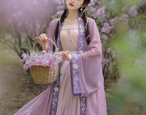 原创宋制汉服女中国风褙子对襟长衫裙襦超仙气...