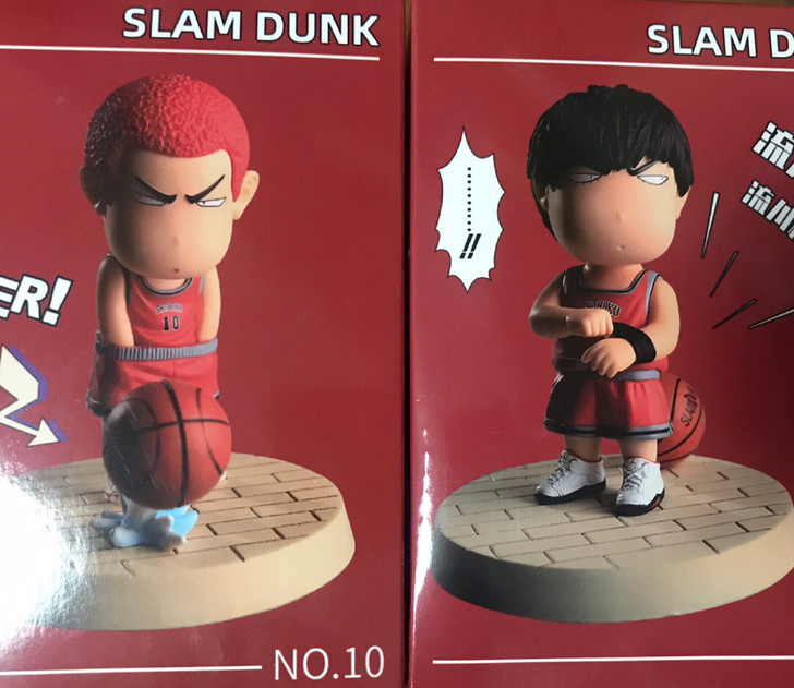 Q版动漫灌篮高手樱木花道流川枫G车载摆件公...