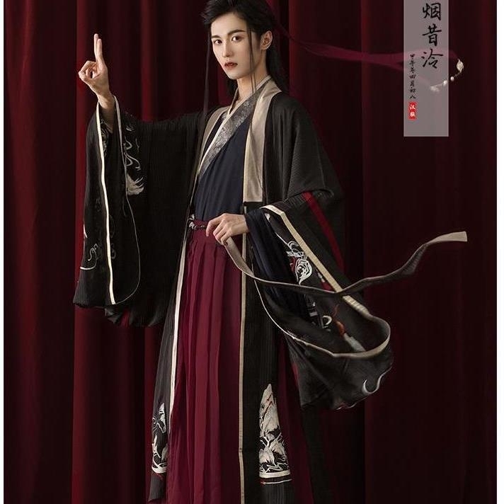 剧本杀古装汉服流烟昔泠改良汉服陈情令魏无羡...