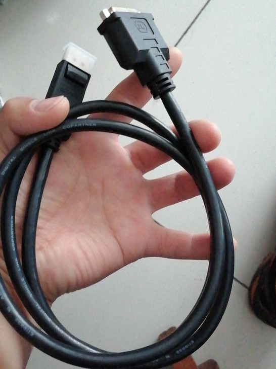 全新工业定制dp转dvi转接头显示器连接线...