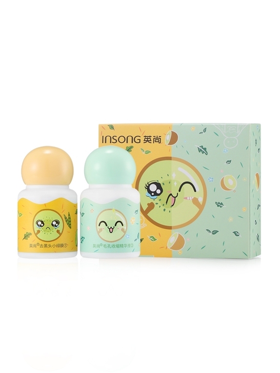 英尚去黑头小绿膜套装收缩毛孔女学生专用祛粉...