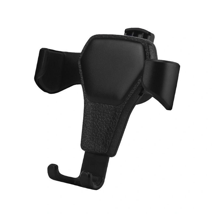 新款车载手机皮纹支架汽车重力感应支撑座卡扣...