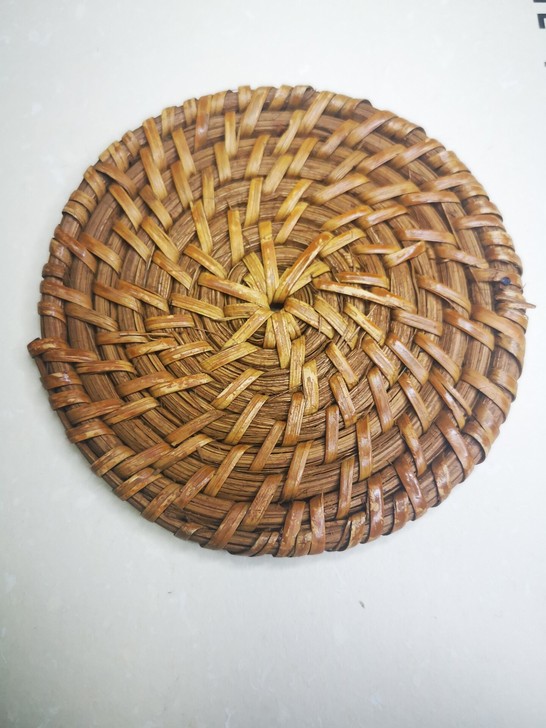 日本  藤垫 回流 茶道具 藤编