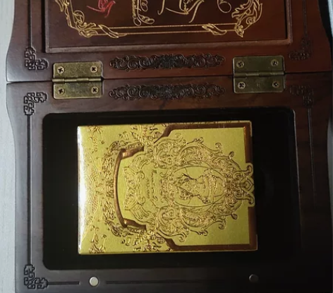 随缘出  纪念梵高花切扑克牌 胡桃木礼盒（...