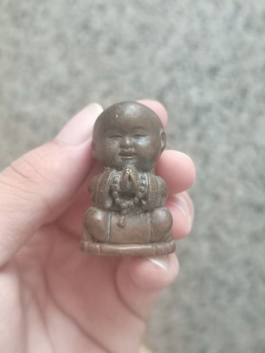 海外回流二手工艺品 小和尚 实心重 品相如...