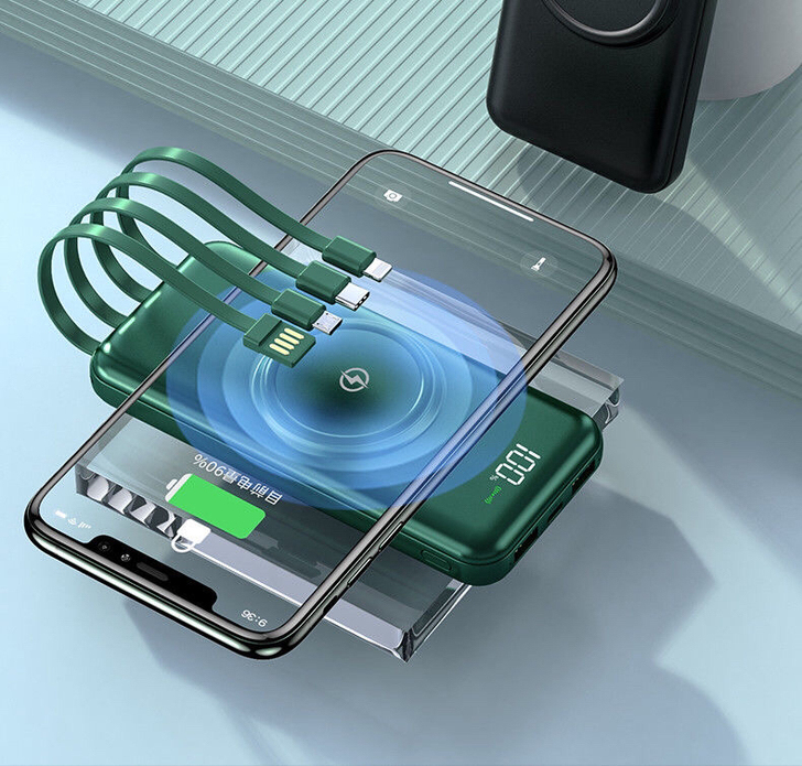 特价充电宝20000毫安无线快充4合1超薄...