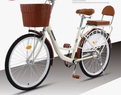 自行车女式成年轻便大人普通淑女通勤车男女学...