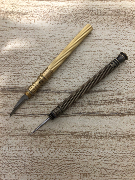 黄铜牙签筒小工具组合工具裁纸刀