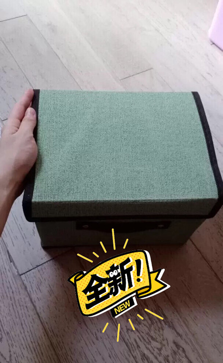 环保布艺收纳箱家用宿舍整理箱可折叠储物放小...