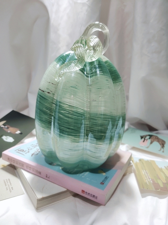 全新人工吹制纯手工小清新色南瓜福瓜玻璃工艺...