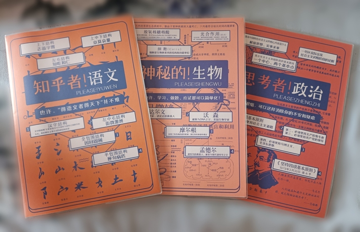 语文/政治/生物/化学 创意封面胶套笔记本