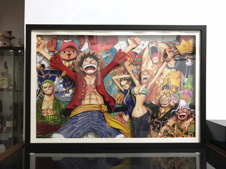 3D立体画 海贼王 草帽团 新海贼立体画 ...