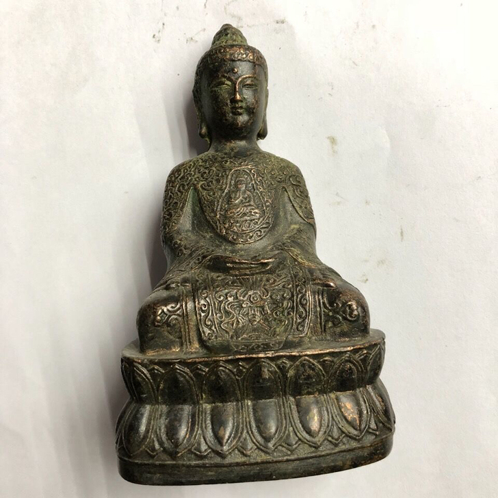 下乡收藏 老物件铜佛像如来佛祖