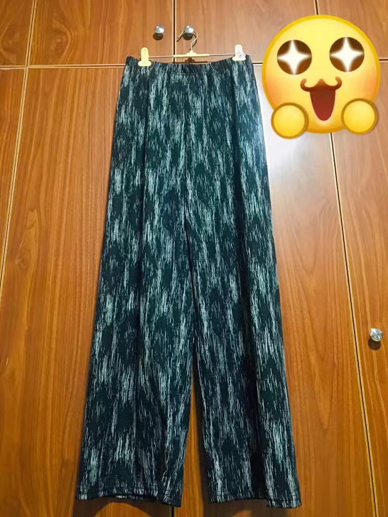 扎染高腰裤子女显瘦百搭休闲裤，全新的，没有...