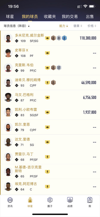nba2kol2韦伯威尔金斯穆托姆博巴格利