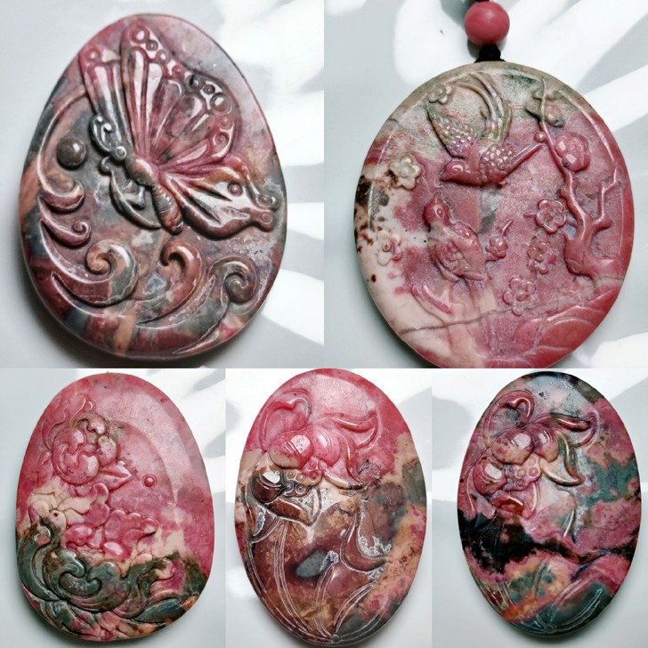 油画蔷薇辉石牌子合集(六),圈图询价,满5...