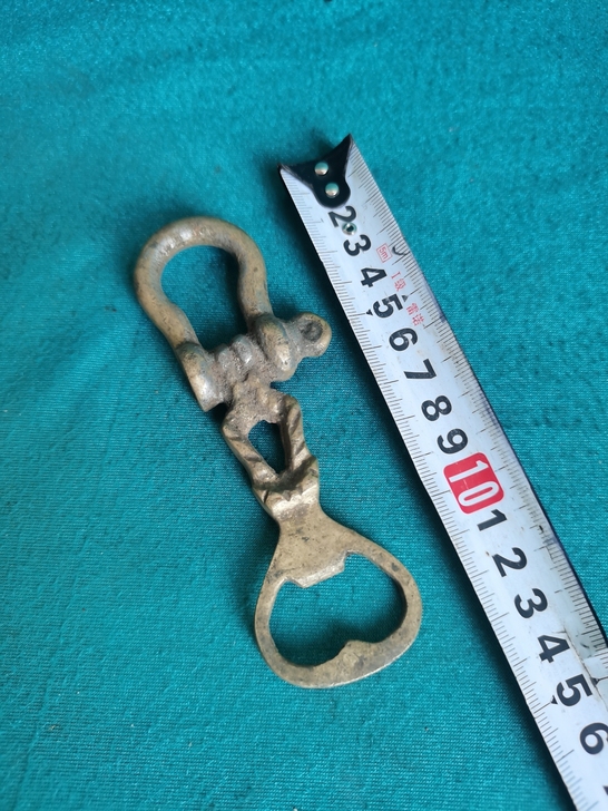 二手进口纯铜工艺品摆件，开酒器，品相如图，...