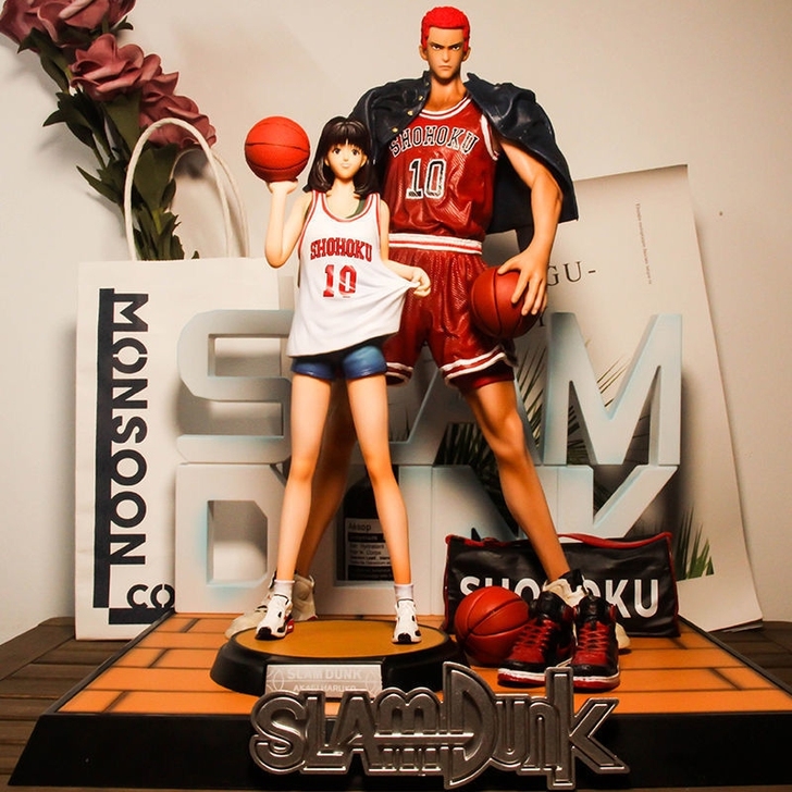 灌篮高手汽车摆件樱木花道流川枫动漫车载手办...