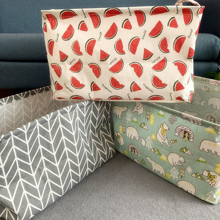 【买过的都说好】全新布艺收纳筐 防潮防尘整...